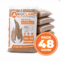 48 Bolsas de Pellet Madera 15 kg