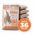 36 Bolsas de Pellet Madera 15 kg