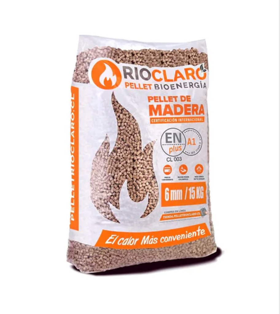 Palet 96 Bolsas de Pellet de Madera de 15 kg